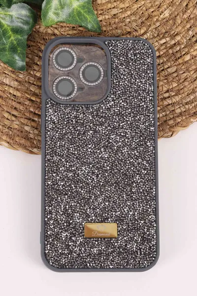 antrasit-teknocase-iphone-15-pro-max-uyumlu-ella-diamond-case-serisi-lens-hediyeli-sert-silikon-telefon-kilifi-457762