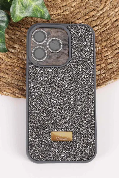 antrasit-teknocase-iphone-15-pro-uyumlu-ella-diamond-case-serisi-lens-hediyeli-sert-silikon-telefon-kilifi-457753