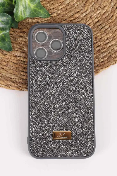 antrasit-teknocase-iphone-16-pro-max-uyumlu-ella-diamond-case-serisi-lens-hediyeli-sert-silikon-telefon-kilifi-457821
