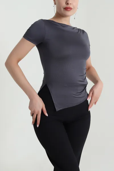 antrasit-yani-buzgulu-yirtmacli-oysho-kadin-bluz-476389