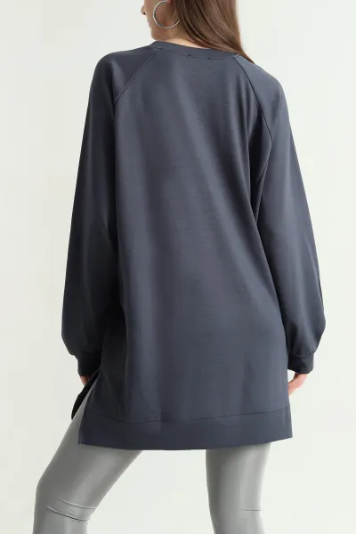 Antrasit Yanları Parçalı Oysho Tunik 339075