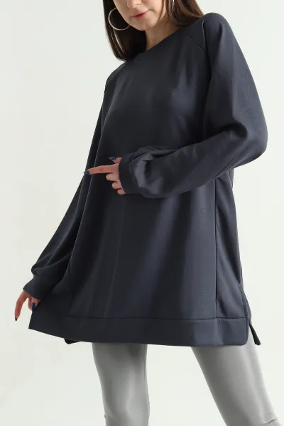 Antrasit Yanları Parçalı Oysho Tunik 339075