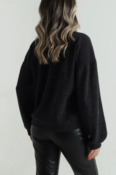 Antrasit Yün Efekt Likralı Kadın Sweat 499080