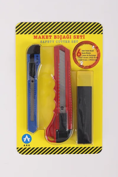 Ark 18 mm ve 9 mm Maket Bıçağı Seti 450224