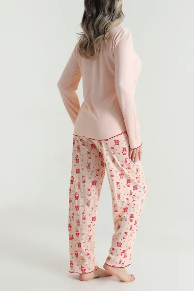 Armut Yaka Fitilli Kadın Pijama Takımı 494675