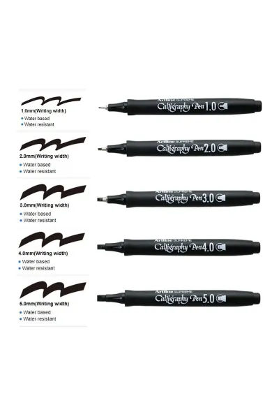 Artline Supreme Calligraphy Pen 3.0 Kaligrafi Kalemi Siyah 284090