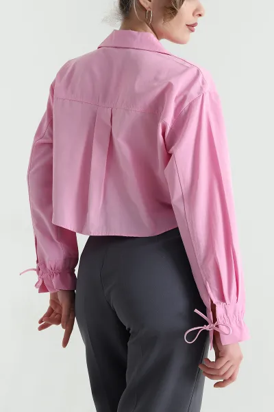 Bağlamalı Poplin Kadın Gömlek 447580