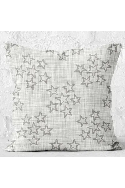 Taş 43x43 Dijital Baskılı Fermuarlı Modern Kırlent Kılıfı 272759