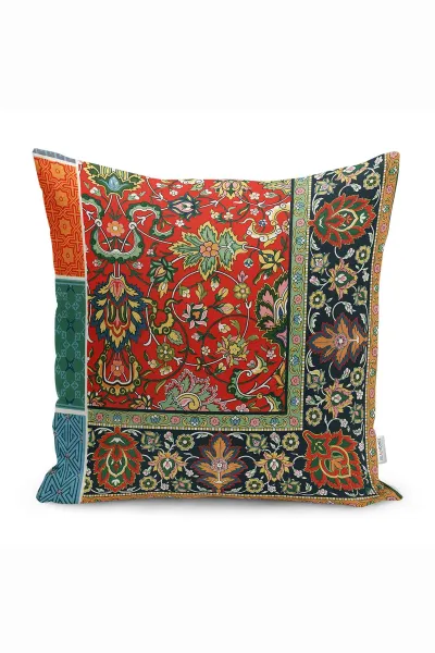 43x43 Dijital Baskılı Fermuarlı Modern Kırlent Kılıfı 308765