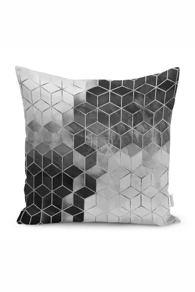 43x43 Dijital Baskılı Fermuarlı Modern Kırlent Kılıfı 308766