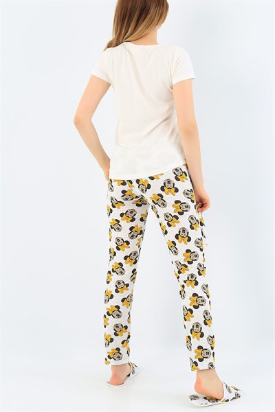 Baskılı Bayan Pijama Takımı 35743
