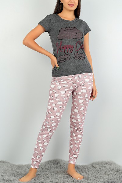 Baskılı Bayan Pijama Takımı 73459