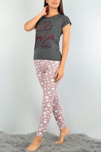Baskılı Bayan Pijama Takımı 73459