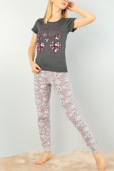 Baskılı Bayan Pijama Takımı 73468