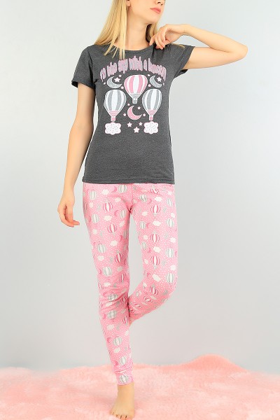 Baskılı Bayan Pijama Takımı 73497