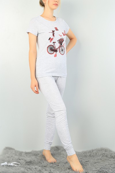 Baskılı Bayan Pijama Takımı 73498