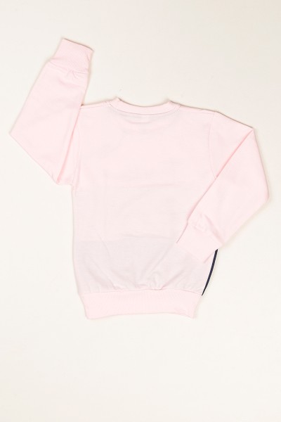 Baskılı İçi Şardonlu Pembe Kız Çocuk Sweat 80666