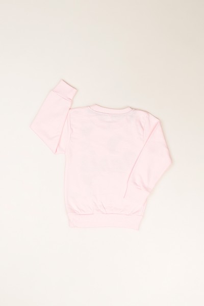 Baskılı İçi Şardonlu Pembe Kız Çocuk Sweat 80828