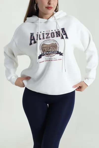 Baskılı Şardonlu Kadın Sweat 489525