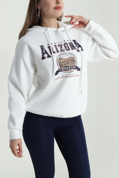 Baskılı Şardonlu Kadın Sweat 489525