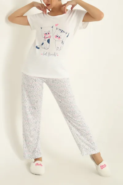 Baskılı Süprem Pijama Takımı 288927