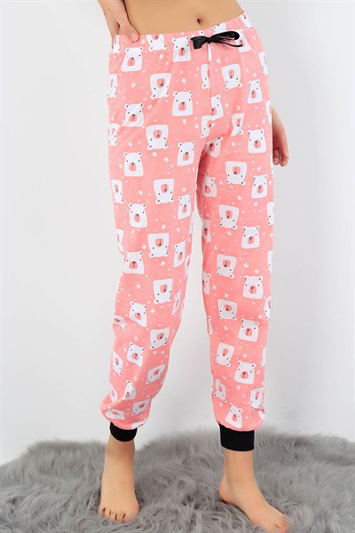 Baskılı Yazlık Bayan Pijama Altı 32533