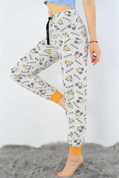 Baskılı Yazlık Bayan Pijama Altı 32536