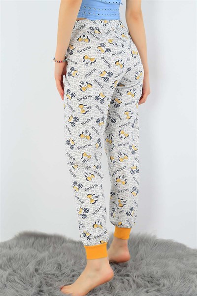 Baskılı Yazlık Bayan Pijama Altı 32536