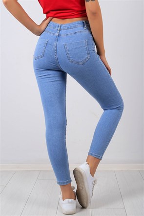 Bayan Likralı Kot Pantolon  8448B