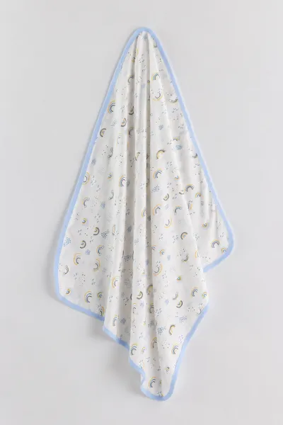 bebe-mavisi-0-12-ay-gokkusagi-desenli-tek-kat-raporlu-erkek-bebek-battaniye-476528