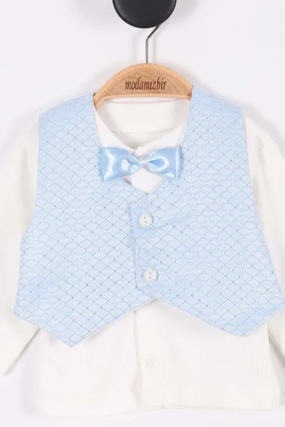 Bebe Mavisi (0-3 Ay) Papyonlu Erkek Bebek Mevlüt Takım 288788