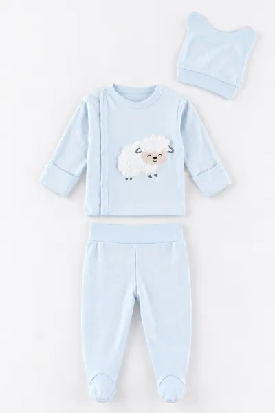 bebe-mavisi-0-3-ay-pelus-kuzu-nakisli-patikli-yeni-dogan-bebek-3lu-zibin-takim-477185