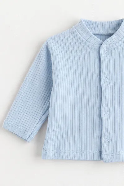 Bebe Mavisi (0-3 Ay) Raporlu Penye Kutulu Unisex 5'li Hastane Çıkış Seti 476630