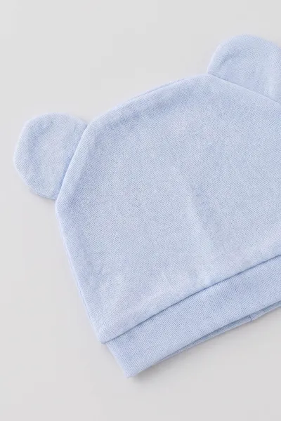 Bebe Mavisi (0-3 Ay)Happy Bear   Nakışlı  Patikli 5'li Erkek Bebek Takım 479312