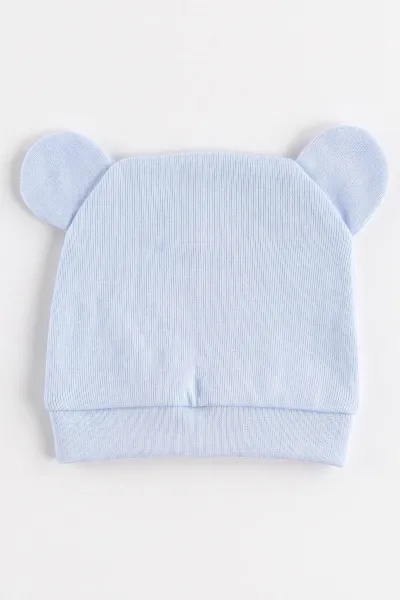 Bebe Mavisi (0-3 Ay)Süzene Cool Nakışlı Papyonlu Patikli 5'li Erkek Bebek Takım 479284