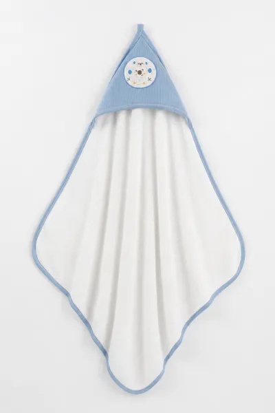 Bebe Mavisi (0-6 Ay ) Koala  Nakışlı Bebek Havlu Takım 476308
