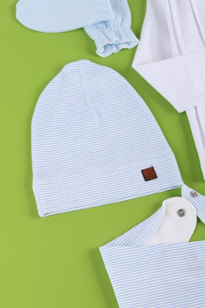 Bebe Mavisi (0-6 Ay) Papyonlu Erkek Bebe Takım 223706