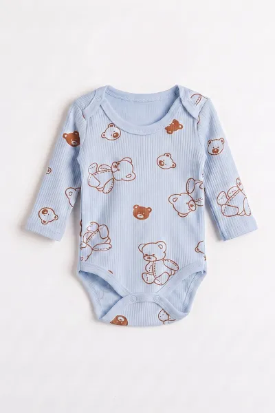 bebe-mavisi-0-9-ay-raporlu-ayicik-desenli-uzun-kollu-bebek-cocuk-citcitli-badi-480373