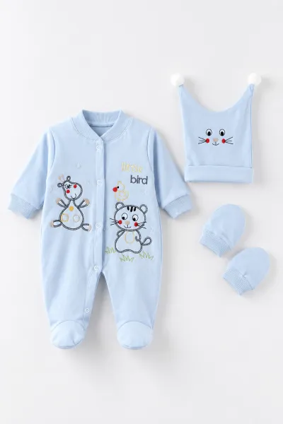 bebe-mavisi-0-9-ay-sevimli-hayvanlar-nakisli-sapkali-eldivenli-penye-bebek-tulum-500416