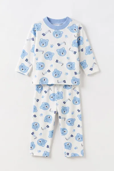 bebe-mavisi-1-3-yas-baby-baskili-raporlu-cocuk-pijama-takim-498708