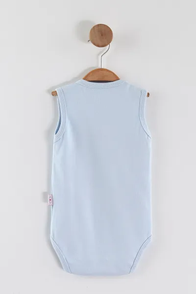 Bebe Mavisi ( 1-3 Yaş ) Sıfır Kol Düz Bebek&Çocuk Çıtçıtlı Badi 467329