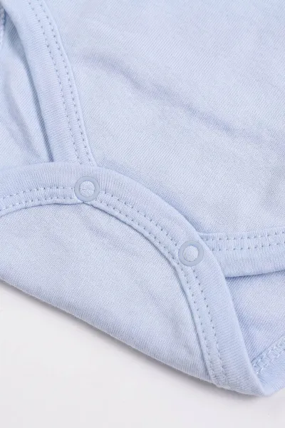 Bebe Mavisi (1-3 Yaş)  Uzun Kollu  Düz Bebek & Çocuk Çıtçıtlı Badi 480308