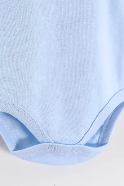 Bebe Mavisi (1-9 Ay)Sıfır Kol Düz Erkek Bebek Çıtçıtlı Badi 458469