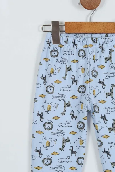 Bebe Mavisi (1-9 Yaş) Baskılı Kız Çocuk Tayt 275766
