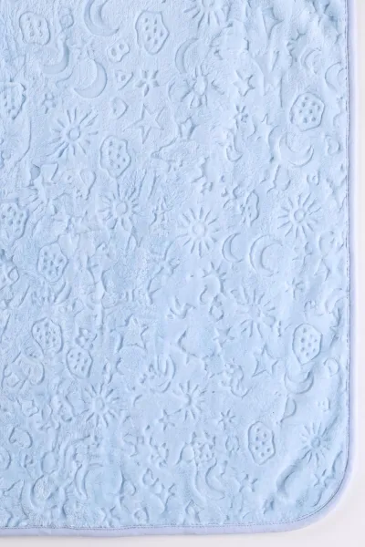 Bebe Mavisi (100*120 cm)Desenli Peluş Battaniye 493688