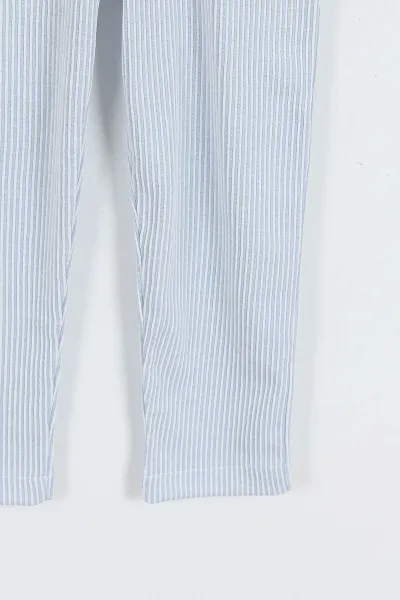 Bebe Mavisi (11-14 Yaş)Fitilli Likralı Erkek Çocuk Jogger Pantolon 357090