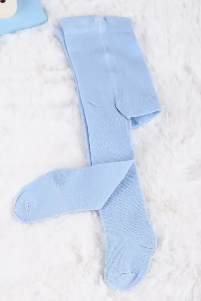 Bebe Mavisi (12-24 Ay) Düz Kız Bebe Kilotlu Çorap 233688