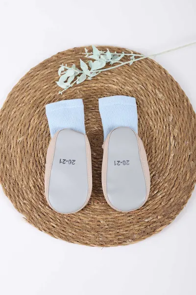 Bebe Mavisi (20-25 )Düz   Çocuk Çarık Çorap 413371