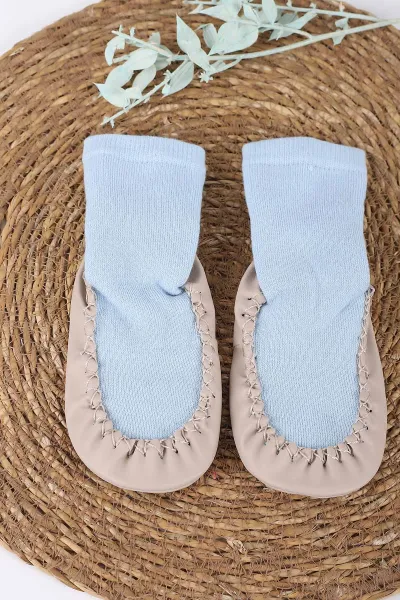 Bebe Mavisi (20-25 )Düz   Çocuk Çarık Çorap 413371