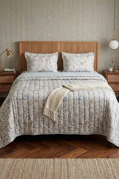 Bebe Mavisi 200x220 Cm Kapitoneli Çift Kişilik Yatak Örtüsü Takımı 465532